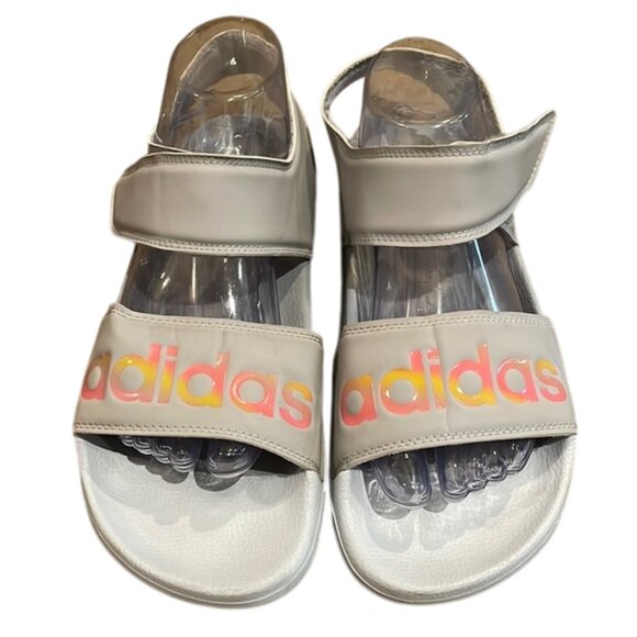 adidas Shoes - Adidas Adilette Gray Strappy Sandals Shoes Womens Size 9 Lightweight